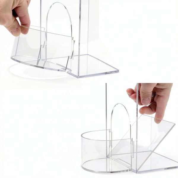 Earplug Holder IneVibe Universal Clear Acrylic Storage with Blue Lid-4