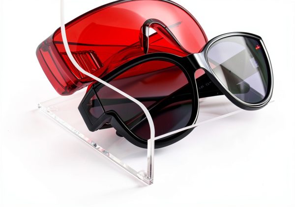 Acrylic Safety Glasses Dispenser Healthible Clear Stand Holder-5