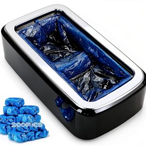 Automatic Shoe Cover Dispenser YJDayy Black‑Silver Medium 200 Covers-0