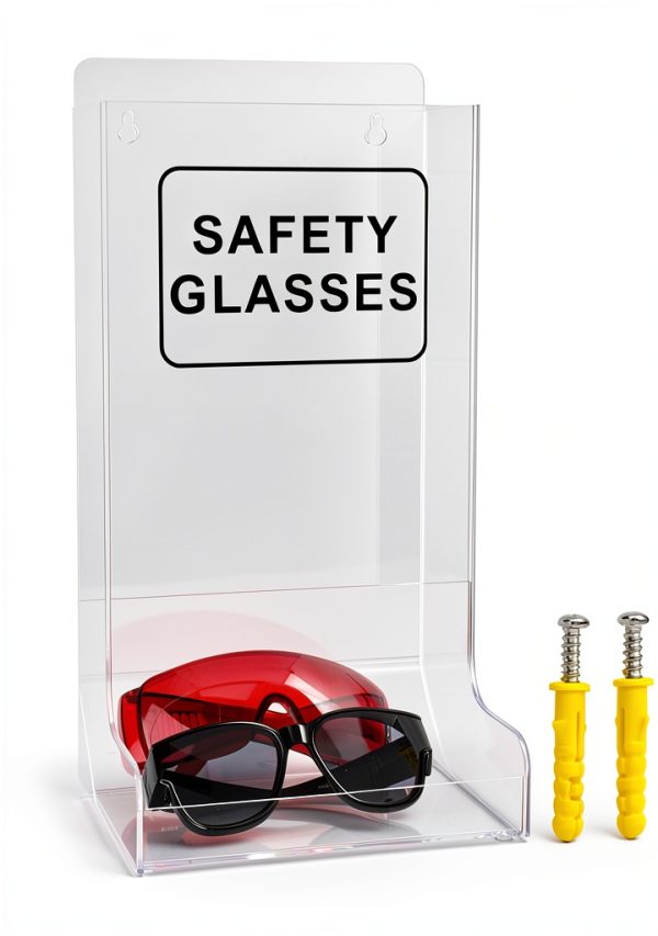 Acrylic Safety Glasses Dispenser Healthible Clear Stand Holder-0