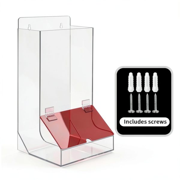 Safety Glasses Dispenser Spiareal 2-Pc Acrylic Wall Mount Holder-1