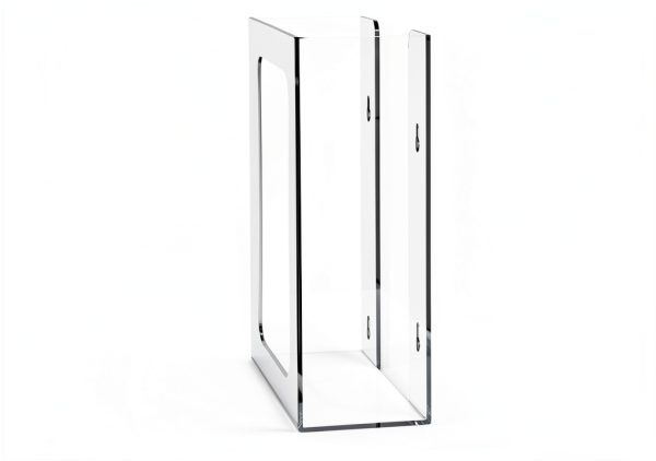 Acrylic Clear Wall Floating Glove Rack by Cq acrylic 10"x12.5" Holder-1