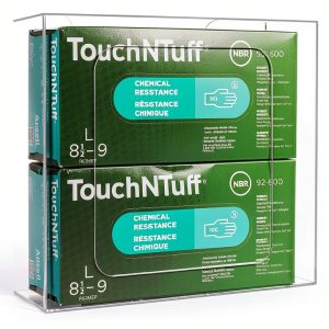Acrylic Clear Wall Floating Glove Rack by Cq acrylic 10"x12.5" Holder-0
