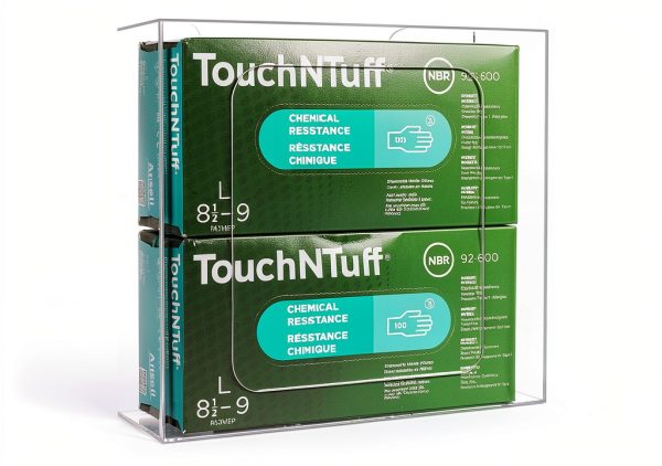 Acrylic Clear Wall Floating Glove Rack by Cq acrylic 10"x12.5" Holder-0