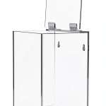 Cq acrylic Hairnet Dispenser Clear Acrylic Wall Mount 6.5x5.75x9in-0