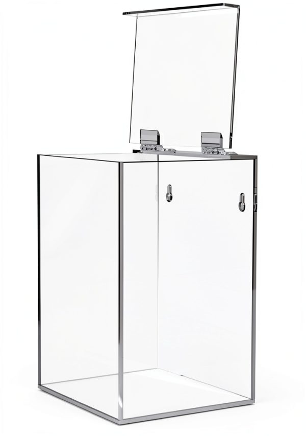 Cq acrylic Hairnet Dispenser Clear Acrylic Wall Mount 6.5x5.75x9in-0
