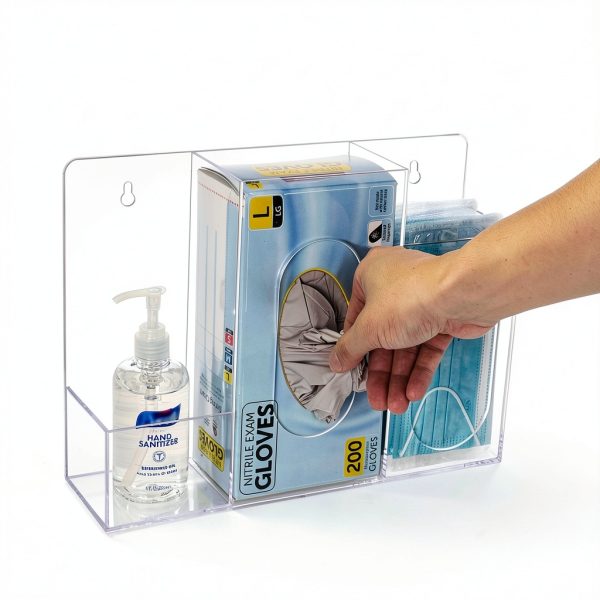 Acrylic Hygiene Dispenser Station by Aphbrada Wall/Tabletop-2