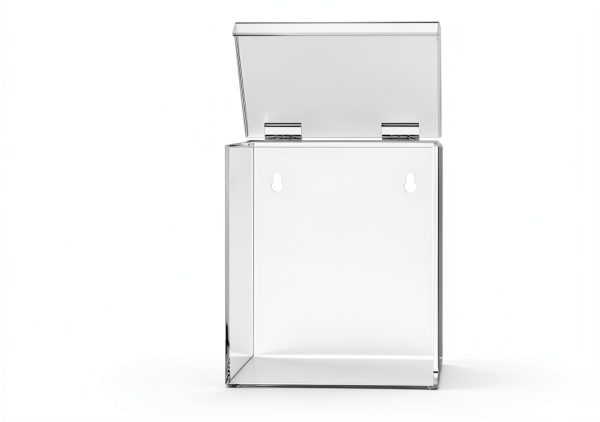 Cq acrylic Hairnet Dispenser Clear Acrylic Wall Mount 6.5x5.75x9in-1